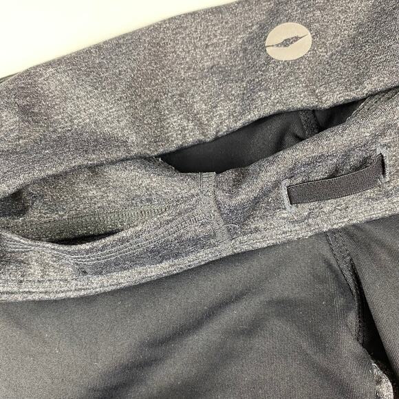 Avia Colorblock Mesh Leggings Active Full Length Black White Grey sz Small - Picture 8 of 11